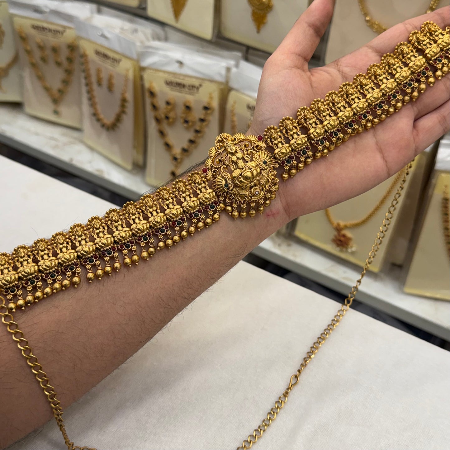 Antique Lakshmi Design Hip Chian