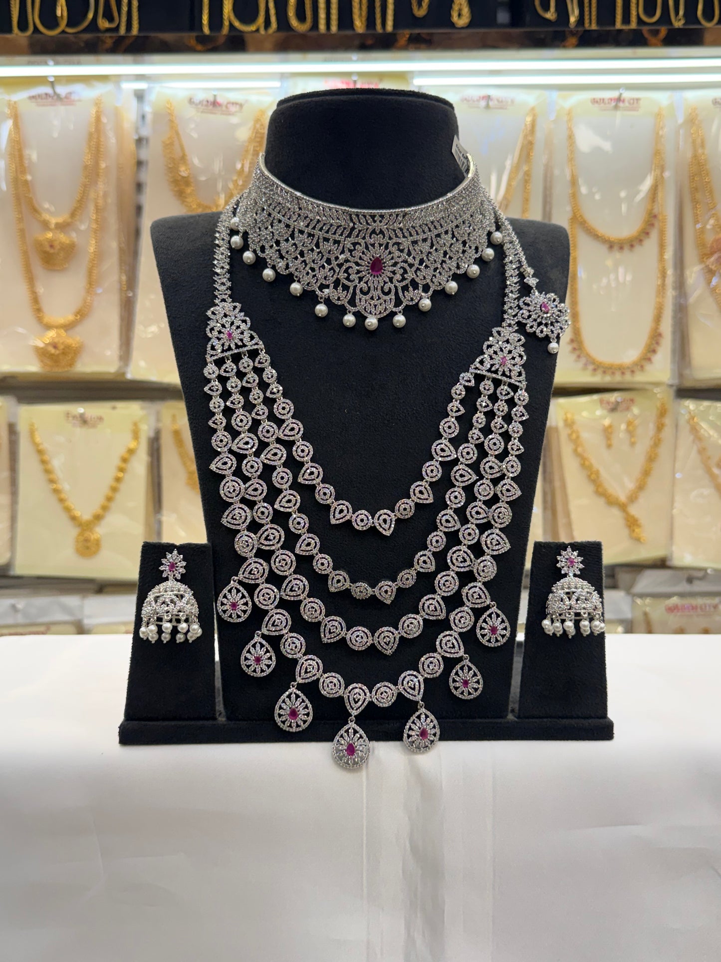 A.D Stone Layer Bridal Set