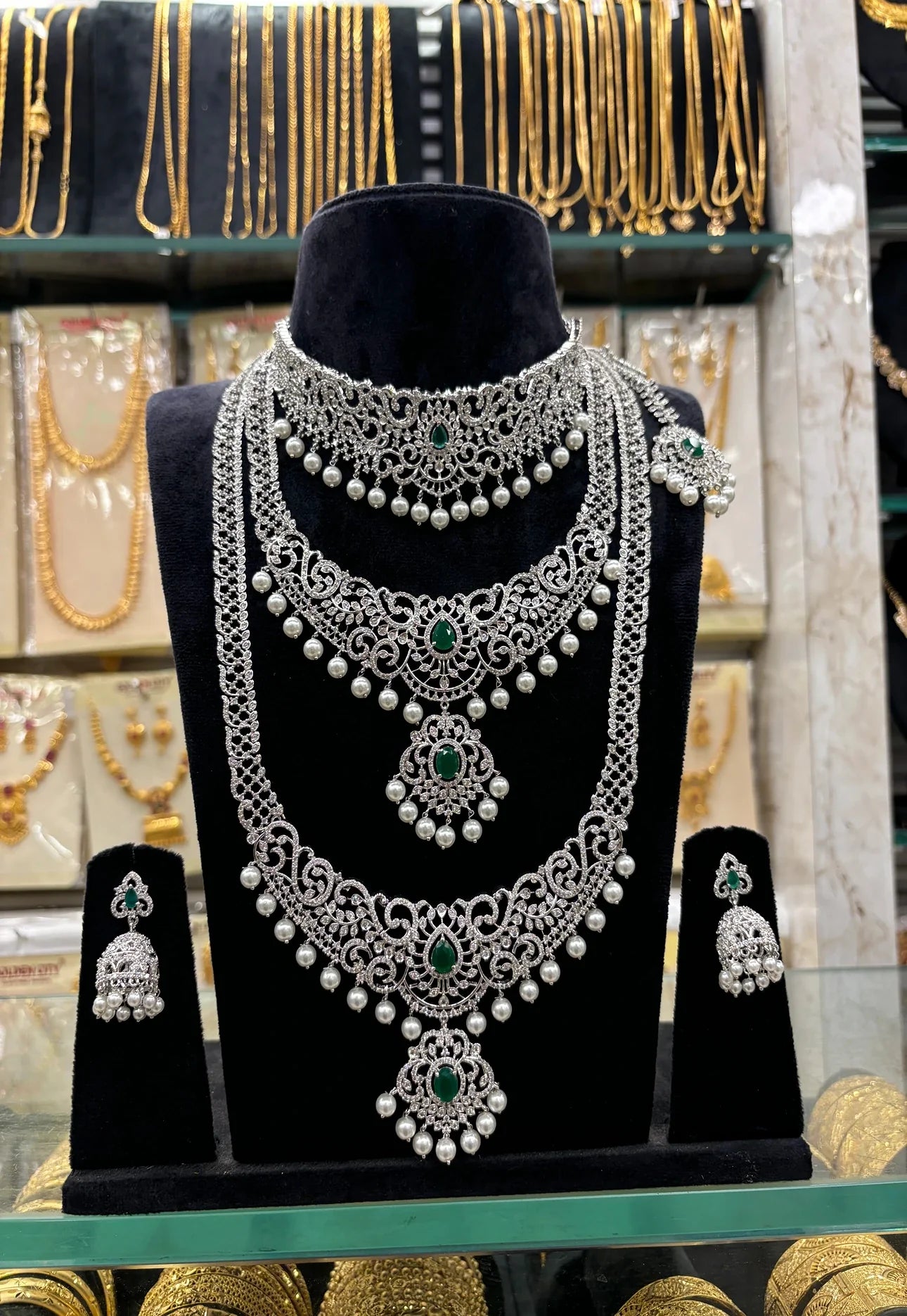 A.D Set 3 Step Green Stone-Best Sellers