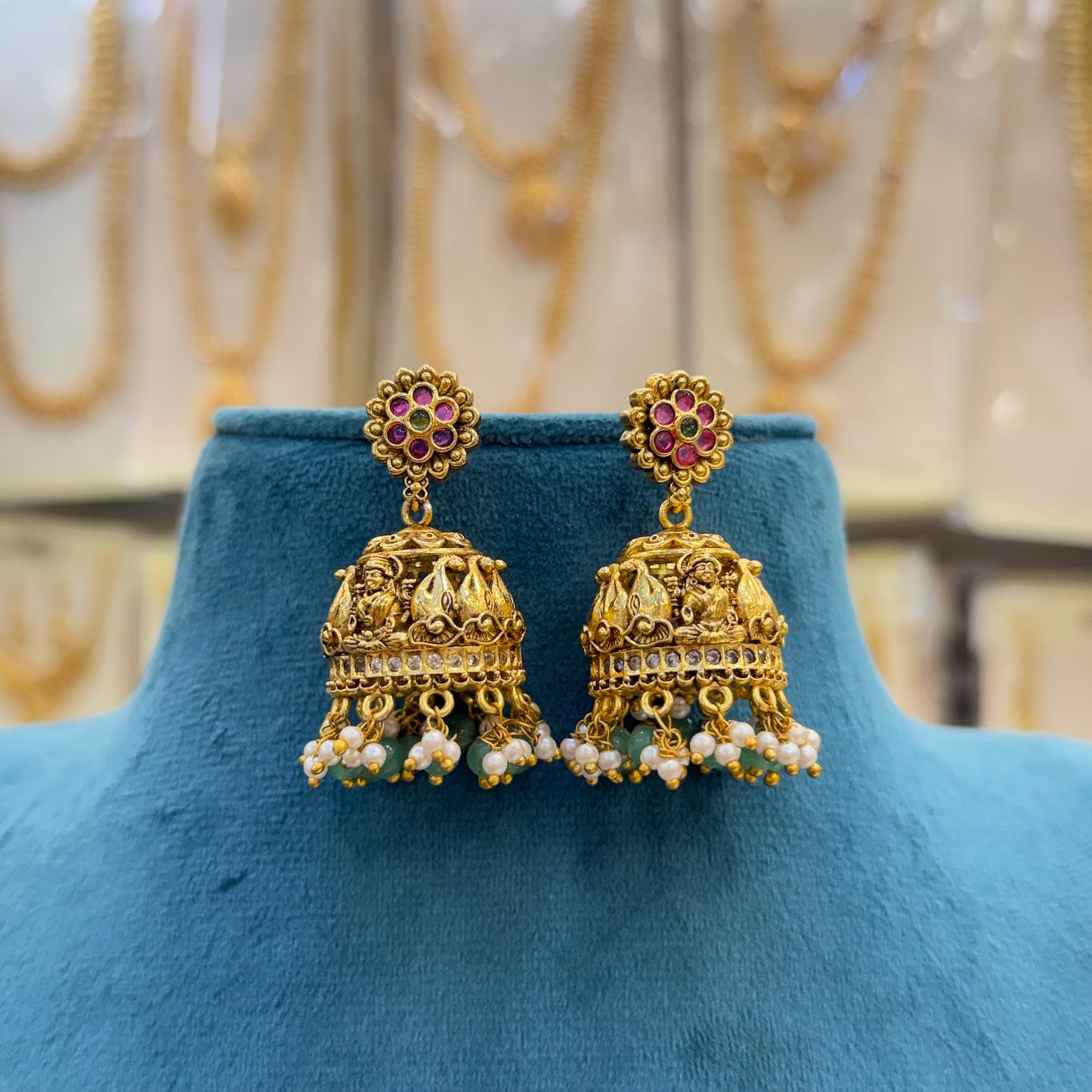 Antique Jasmine Jhumki