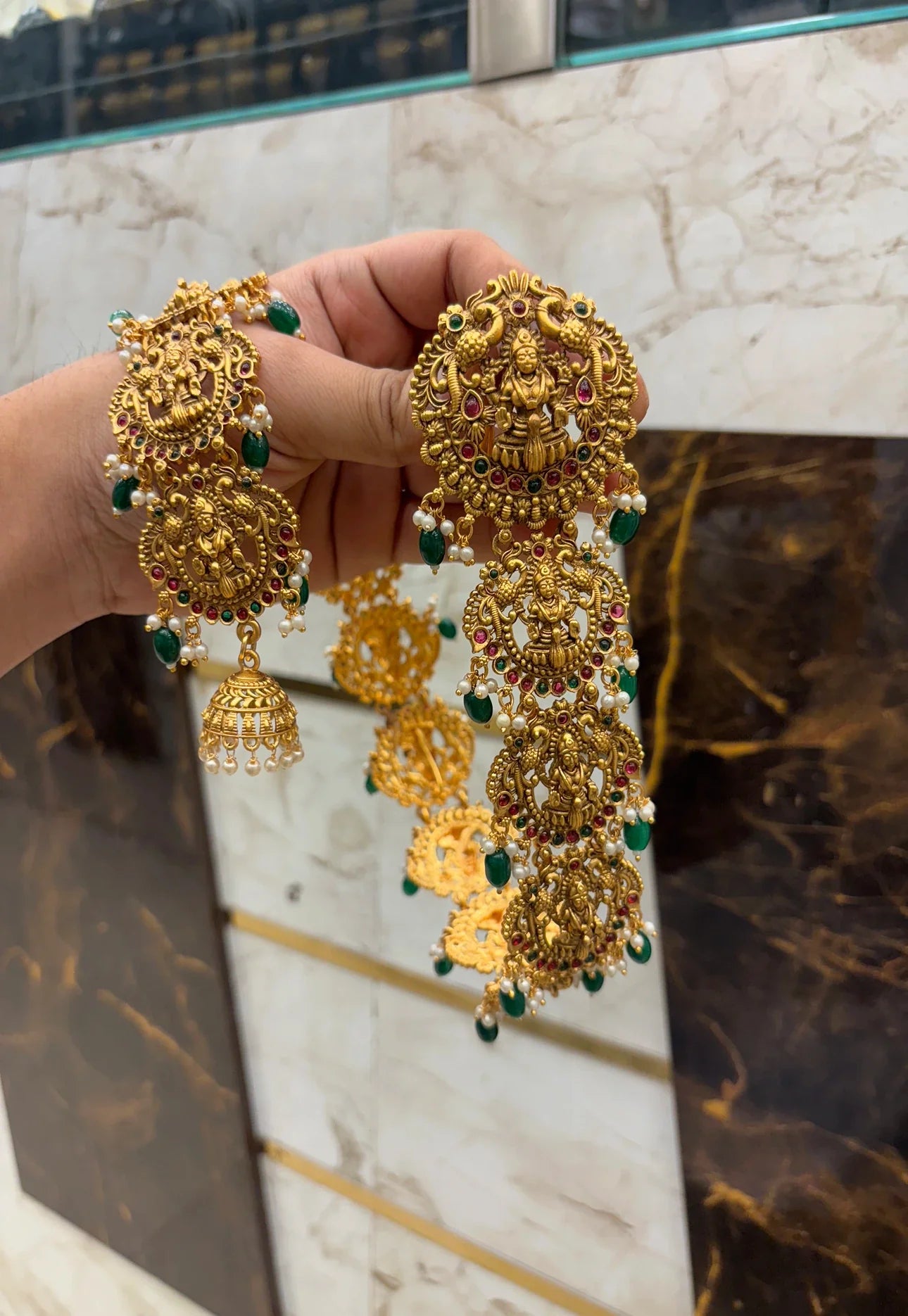 Antique Gold Finish Long Jada