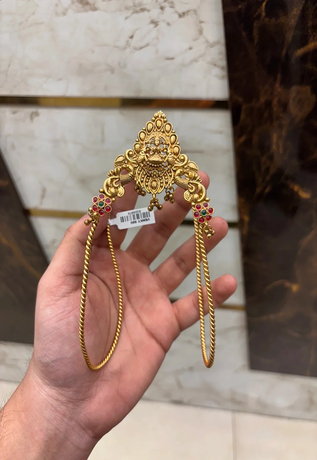 Antique Venky Pair Gold Beats