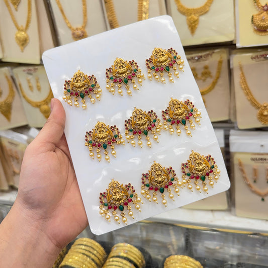 Temple Style Bridal Jada Billai – 9 Pieces