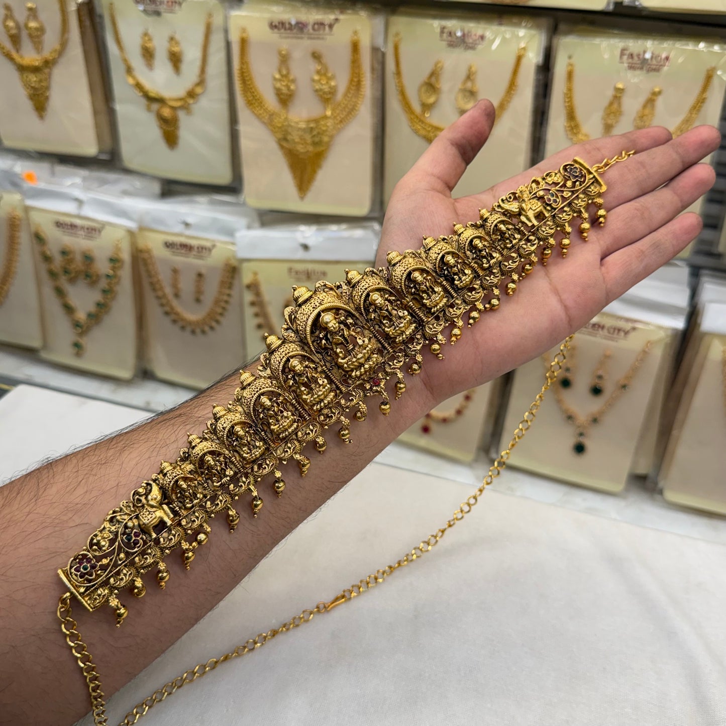 Gold Beats Antique Hip Chain