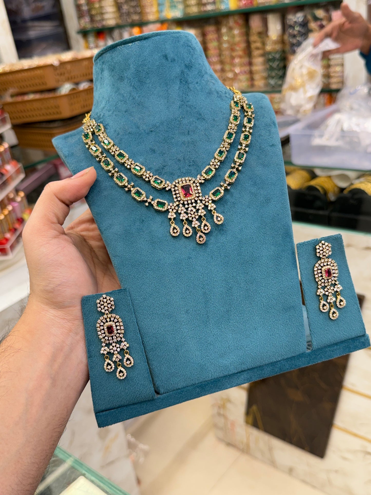 Green c.z Premium Necklace