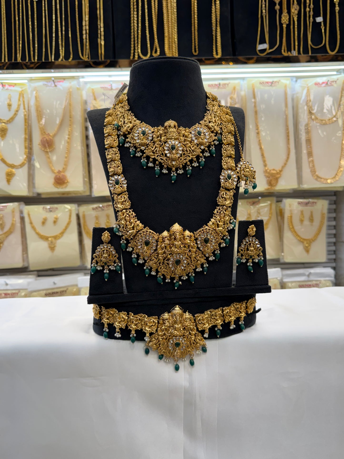 Green Beats Kundan Bridal Set