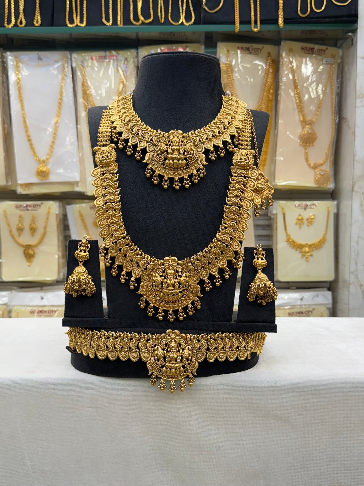 Golden Antique Bridal Set
