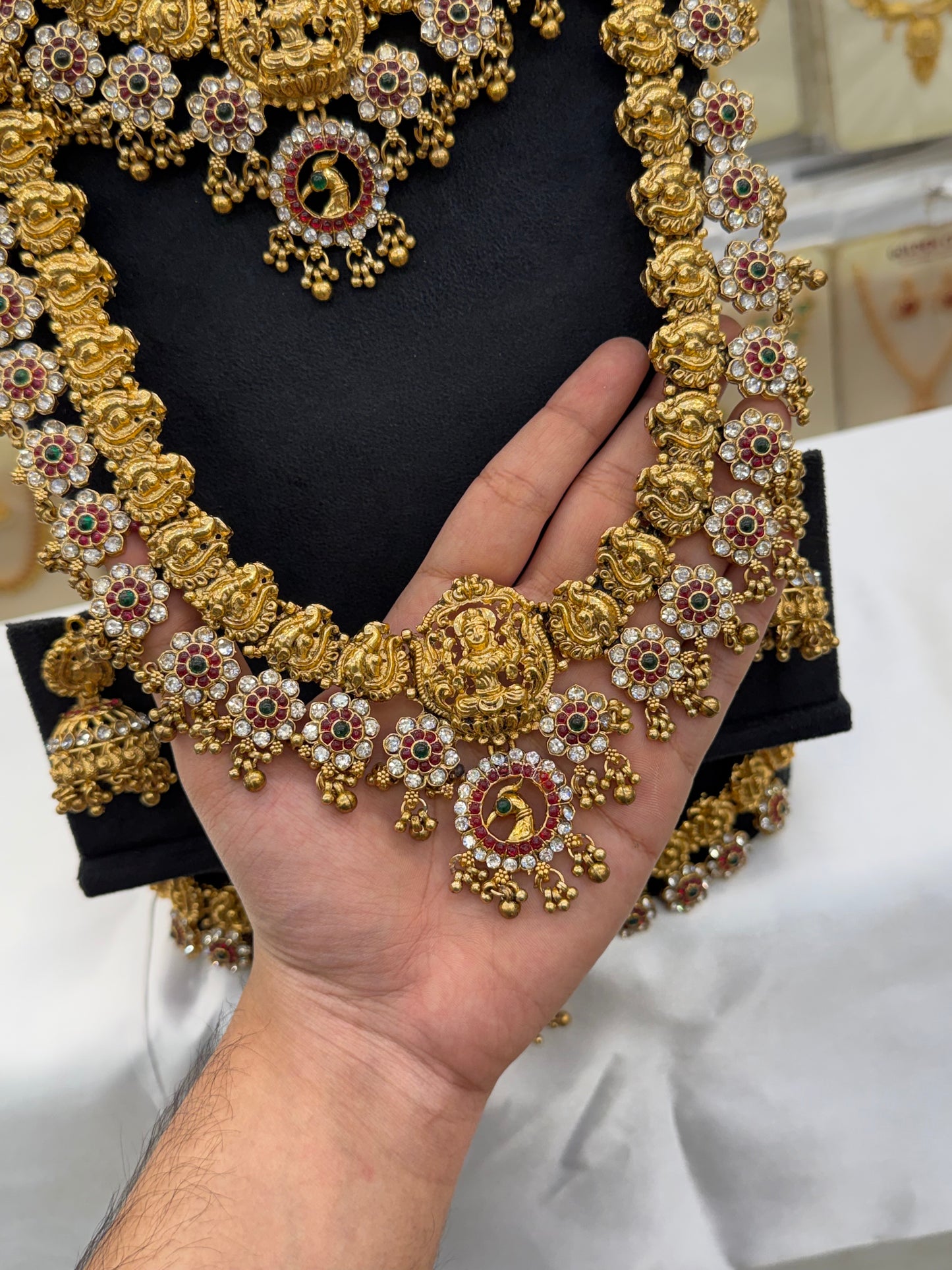 Traditional Antique Stone work Bridal Set