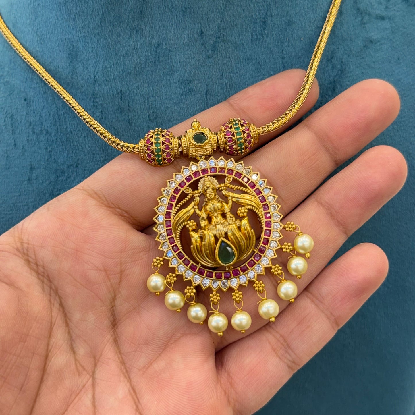 Antique Lakshmi pendant Necklace