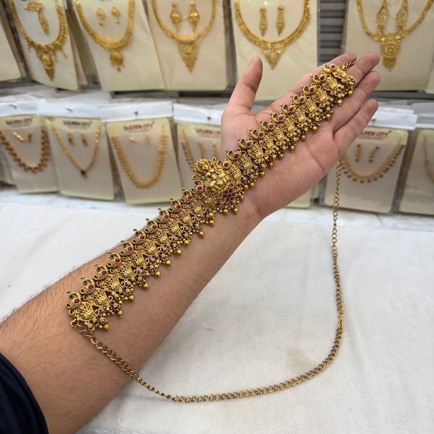 Antique Lakshmi Design Hip Chian