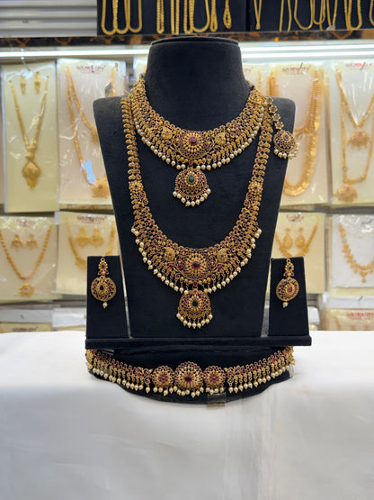 Antique Floral Aishwarya Bridal Set