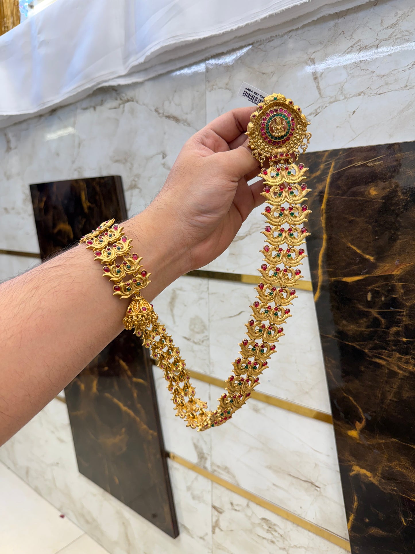 Antique Laxmi work Long Jada