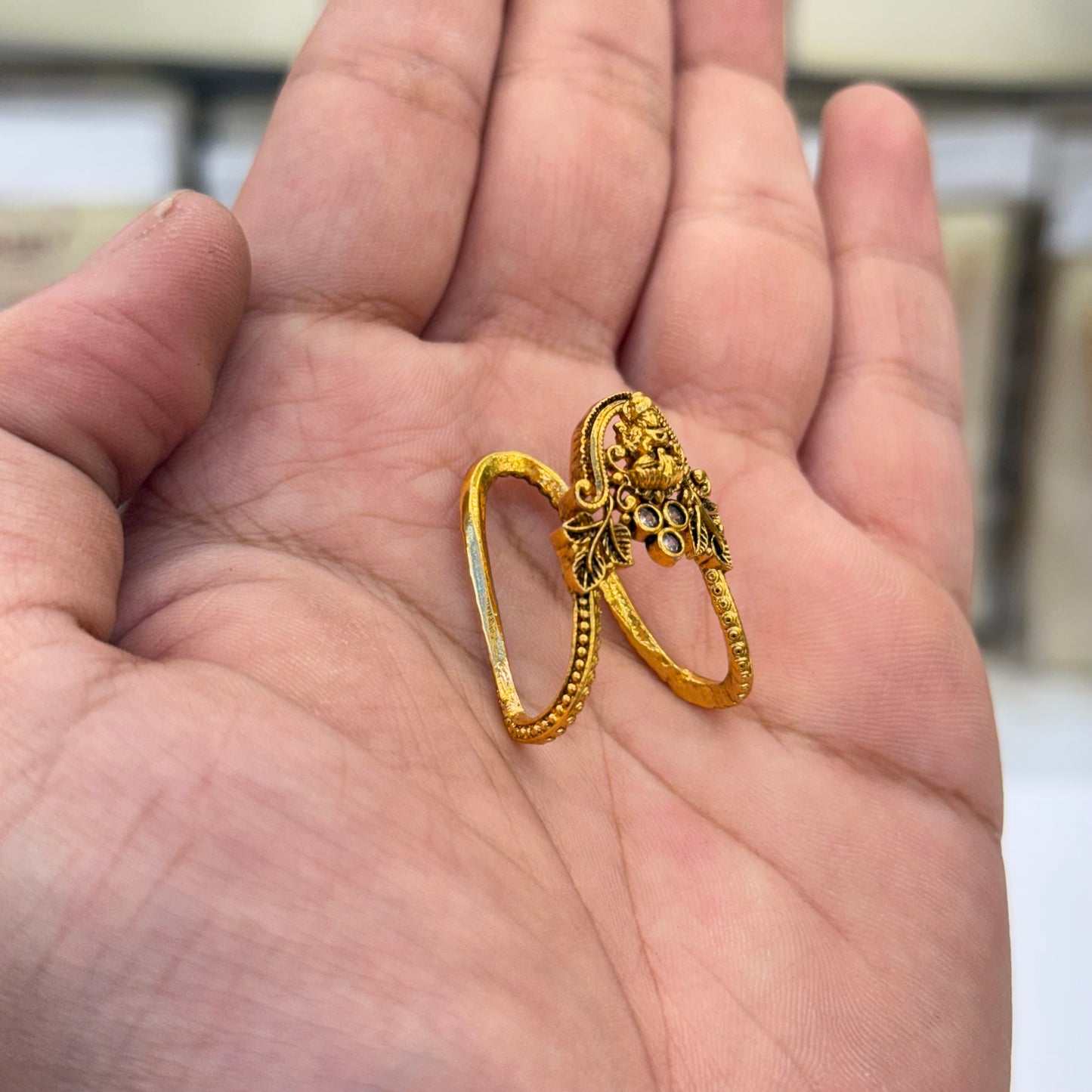 Mahalakshmi Antique Ring - adjustable