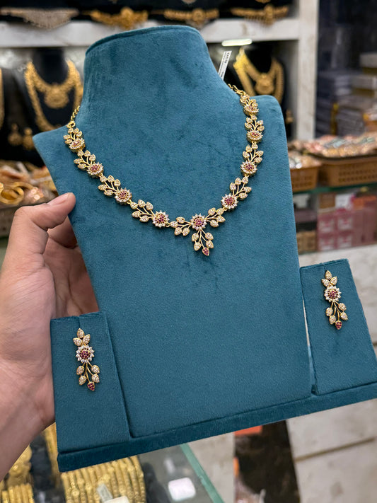 A.D  Elegant Blossom Necklace