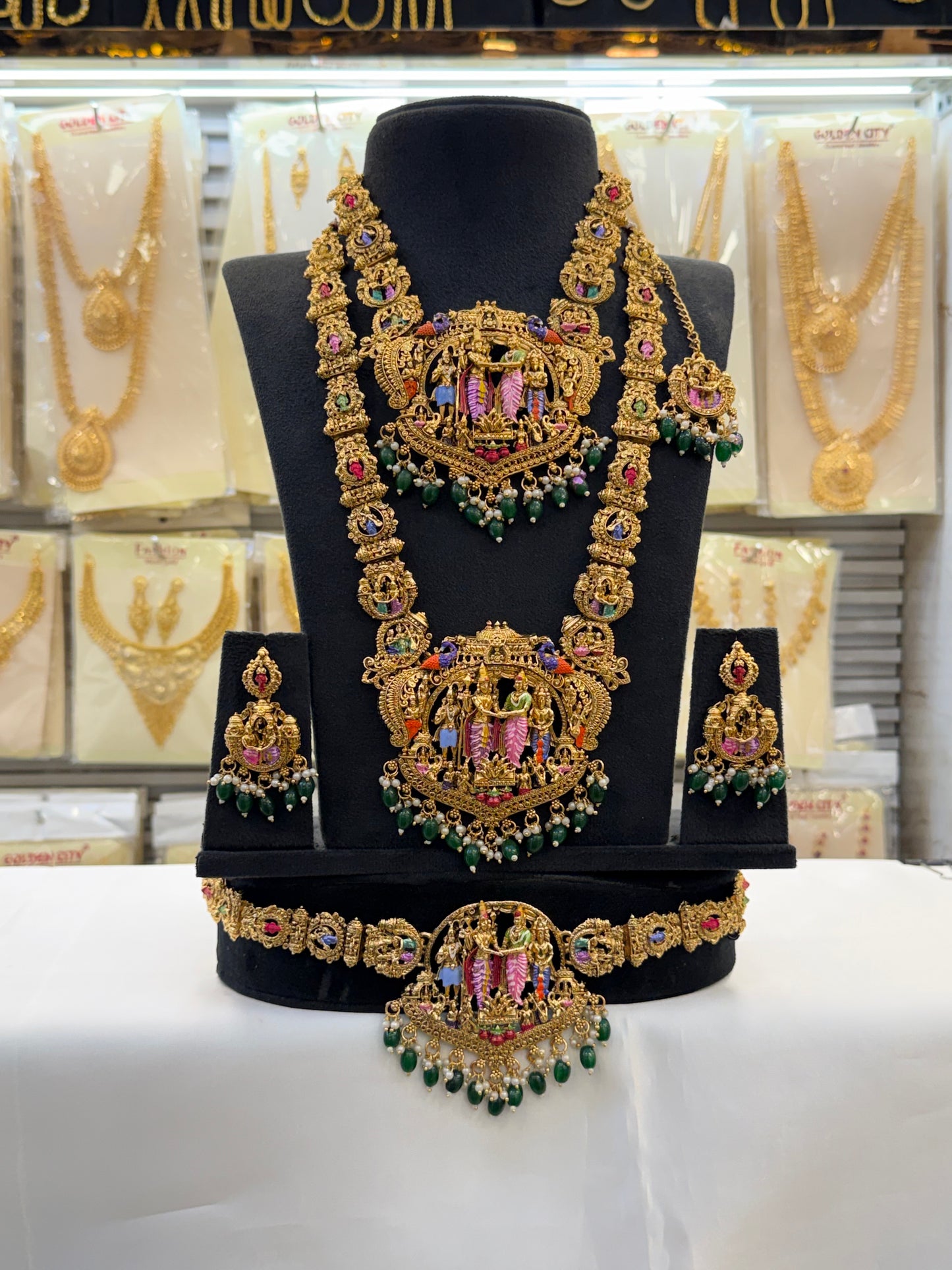 Enamel Design Sivan Parvati Bridal Set