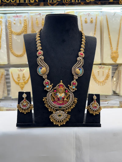 Enamel Stone Laxmi Design Haram
