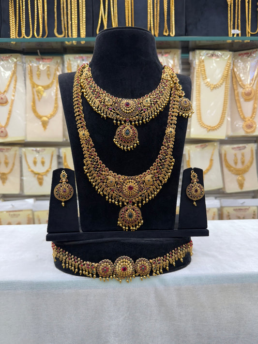 Antique Gold Beats Bridal Set