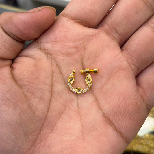 Crystal Glow Nose Pin