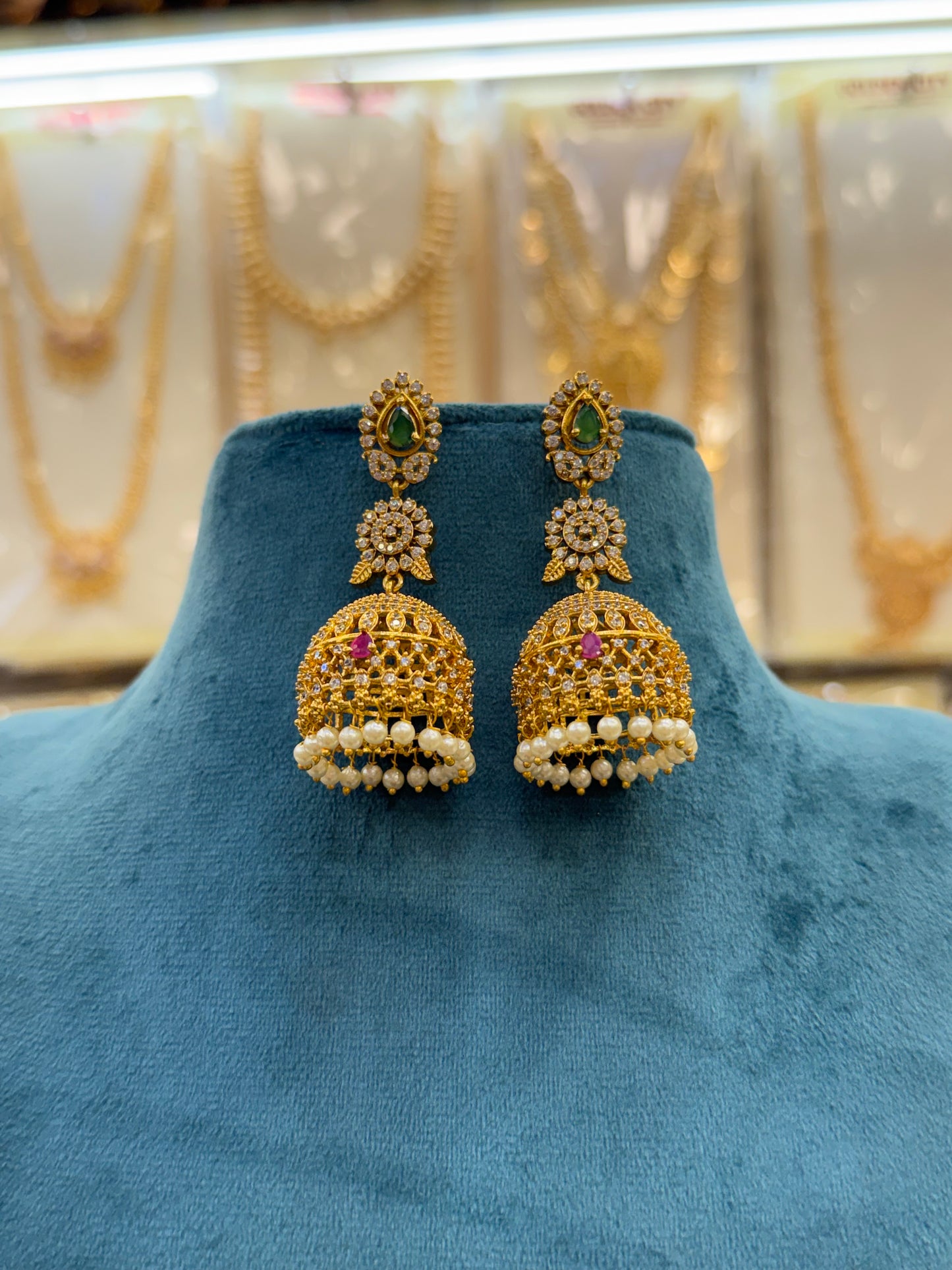 Elegant Stone Jhumka