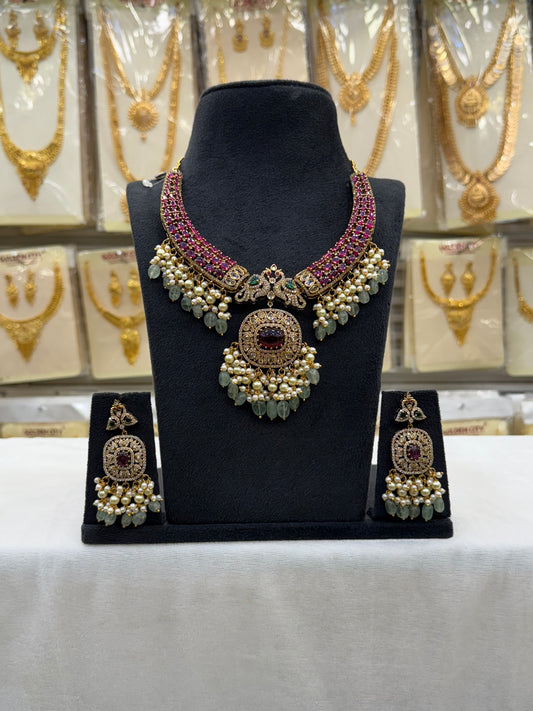 Victorian Pastel Beats Necklace