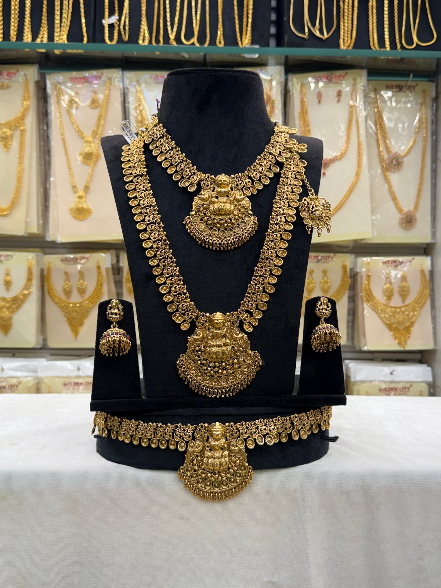 Golden Antique Bridal Set