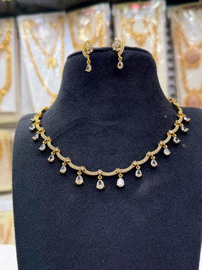 Stone Drop  Necklace