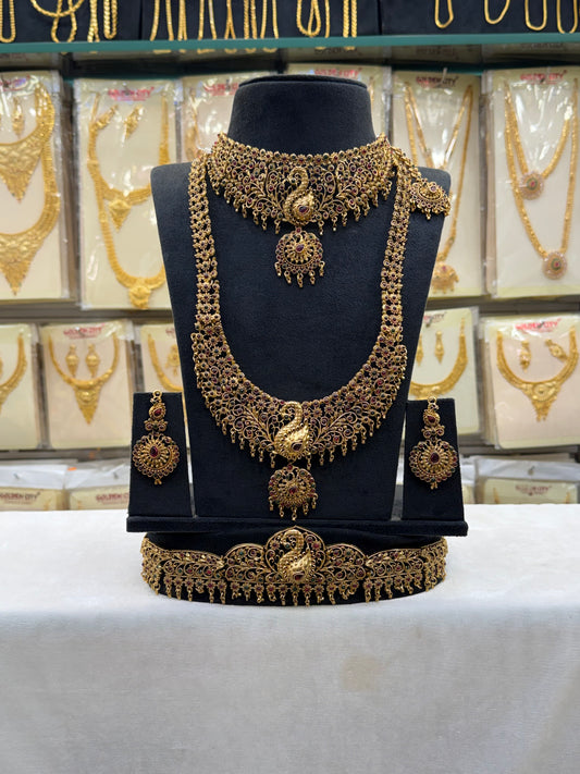 Peacock Choker Bridal  Set