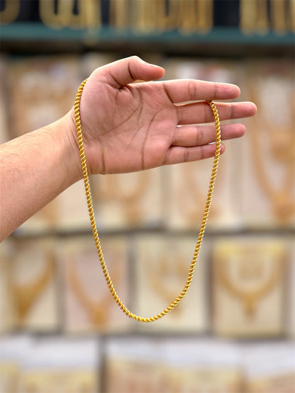 Rope Chain Big Size Gold Plated
