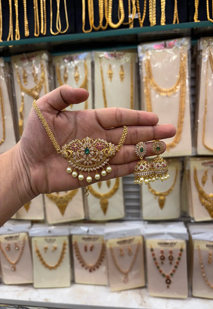 Antique Stone Choker jumki