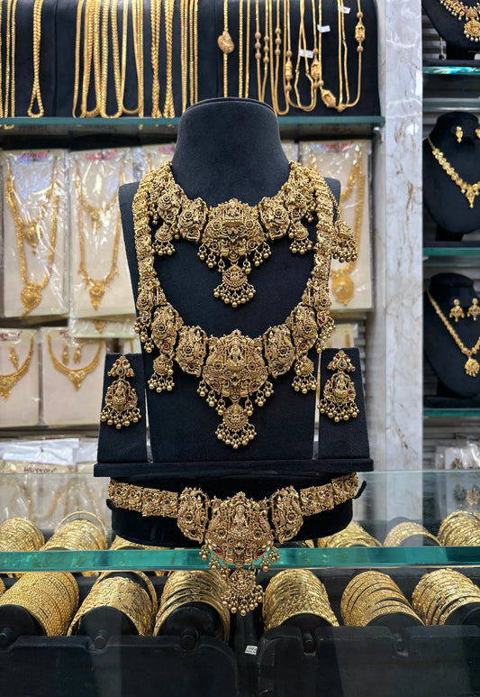 Antique Work 3D Design Bridal Set