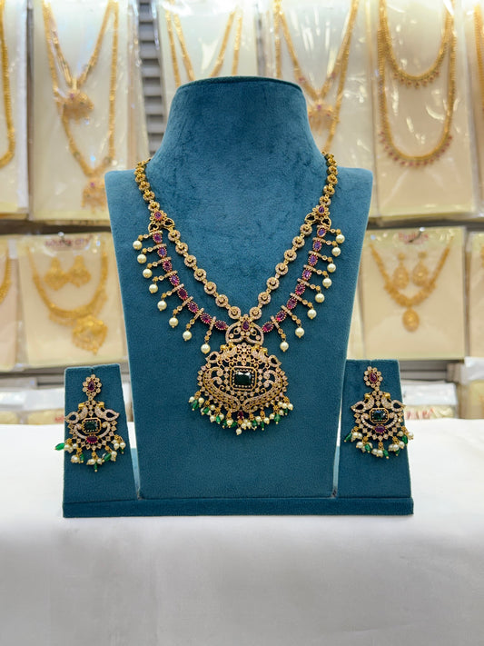 Antique Royal Stone Layer Necklace
