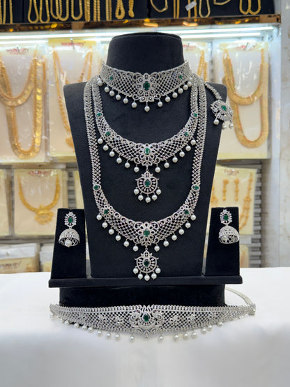 A.D Stone Bridal Set & Hipblet