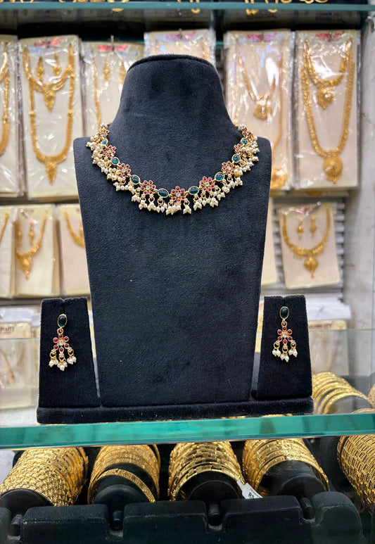 Louts Beats Multi Stone Necklace