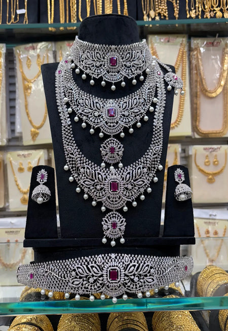 A.D Pink Stone Set with Hipbelt