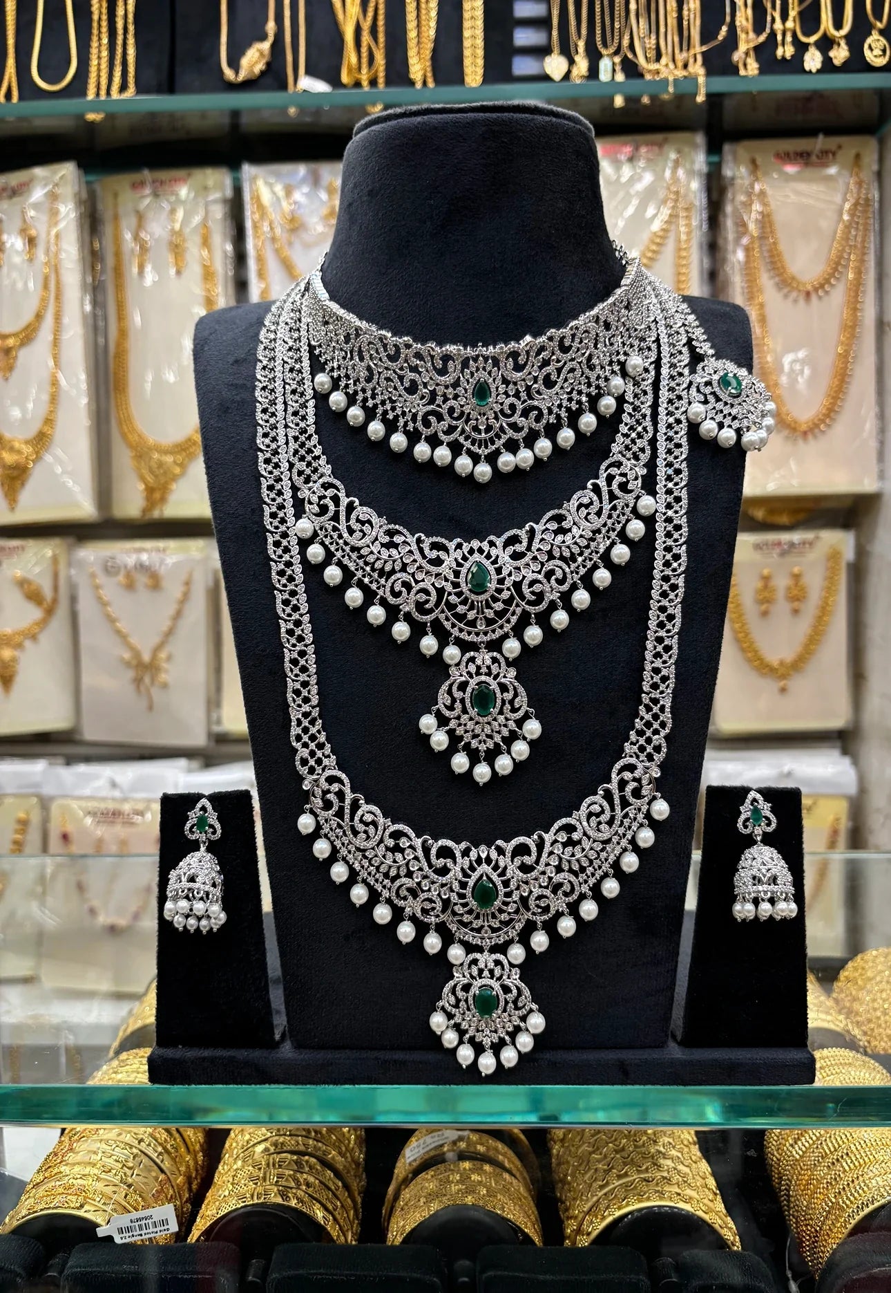 A.D Set 3 Step Green Stone-Best Sellers