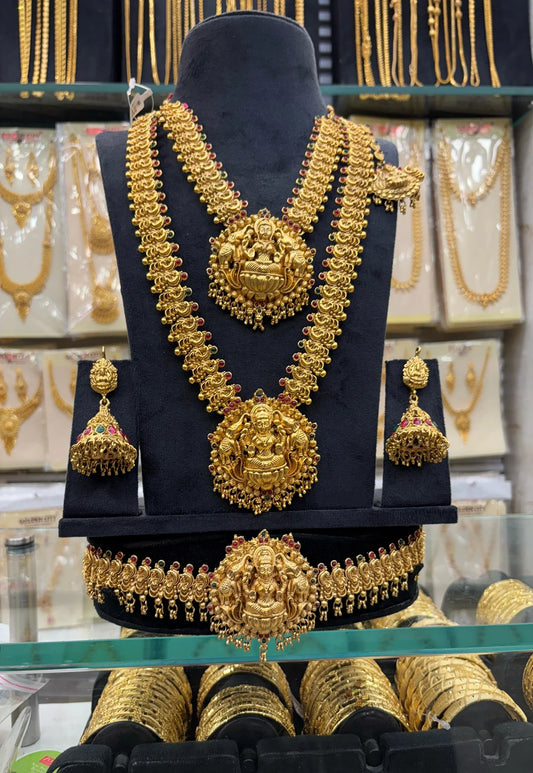 Antique work Laxmi dollar Design Bridal Set