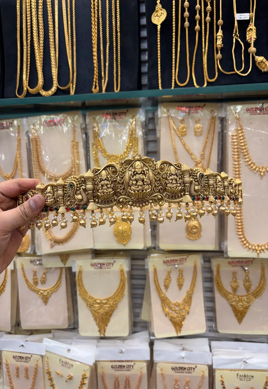 Antique Lakshmi Work Heavy Bridal Hipbelt