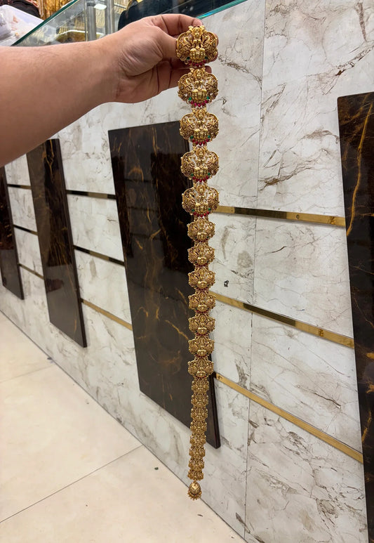Antique Laxmi Temp Stone Work Long Jada