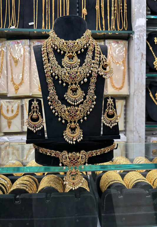 Heavy Stone 3 step Bridal Set