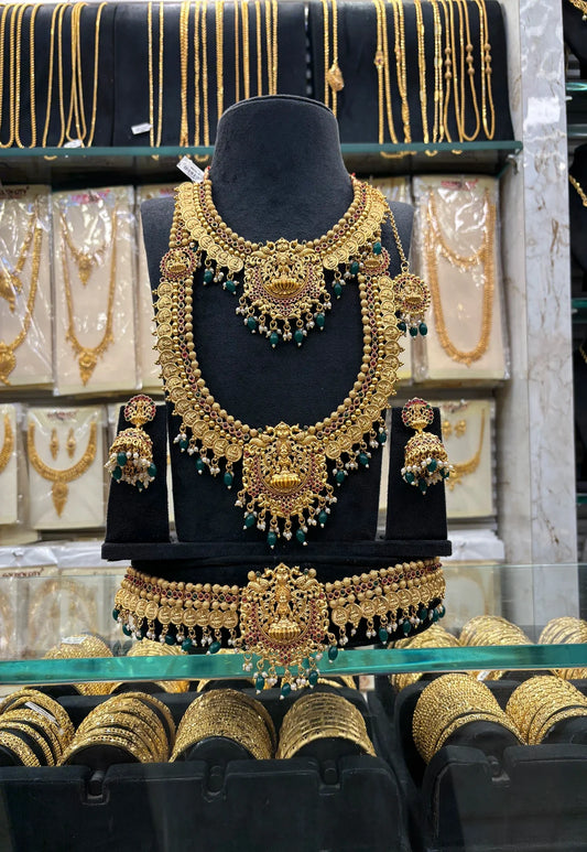 Kasimalai Bridal Set Green Beats