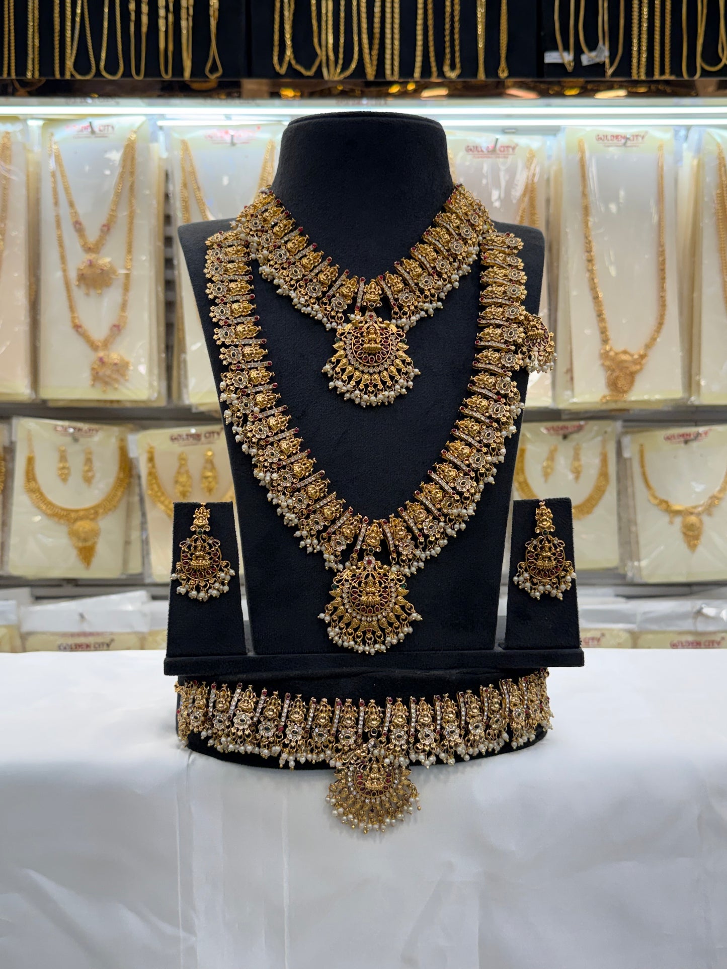 Moti and Lakshmi Design Bridal Set