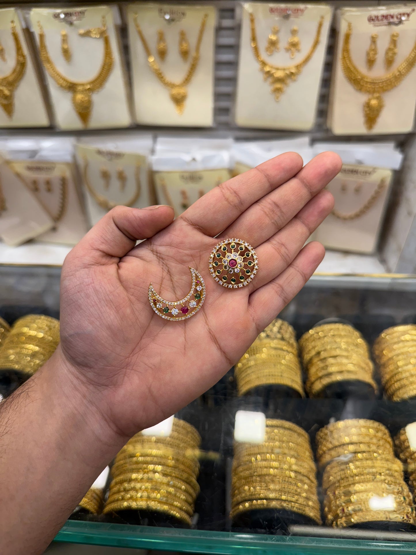 Multi Stone Sun & Moon Bila