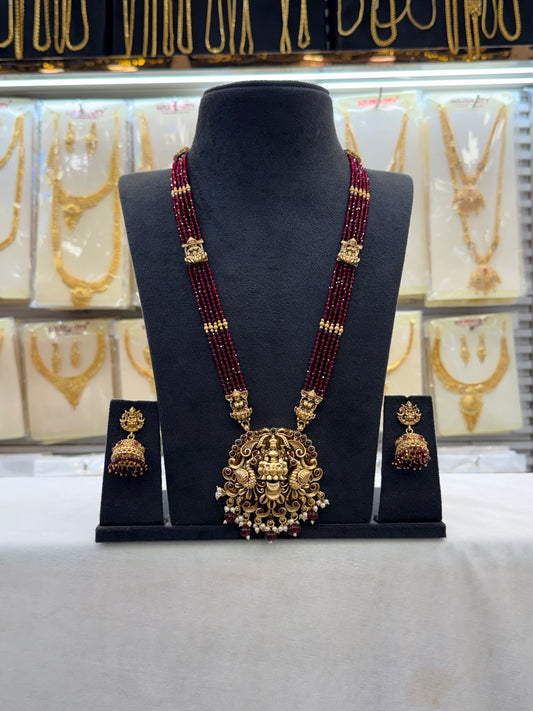 Elegant Maroon Beads Haram