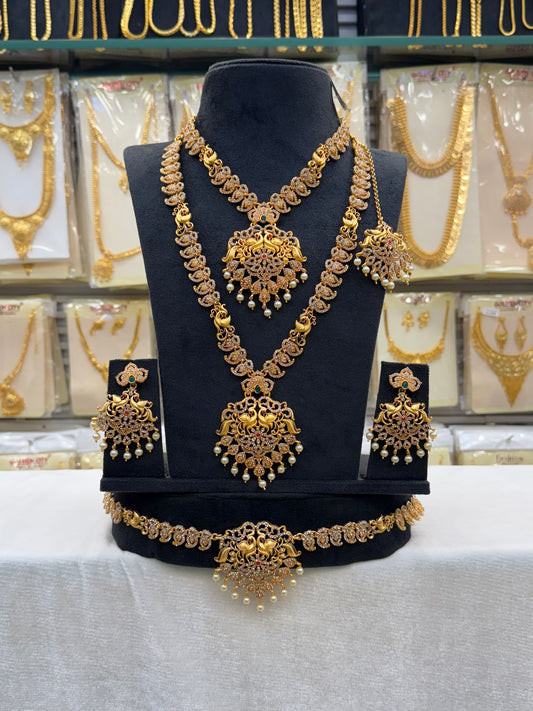 Peacock Stone Bridal Set