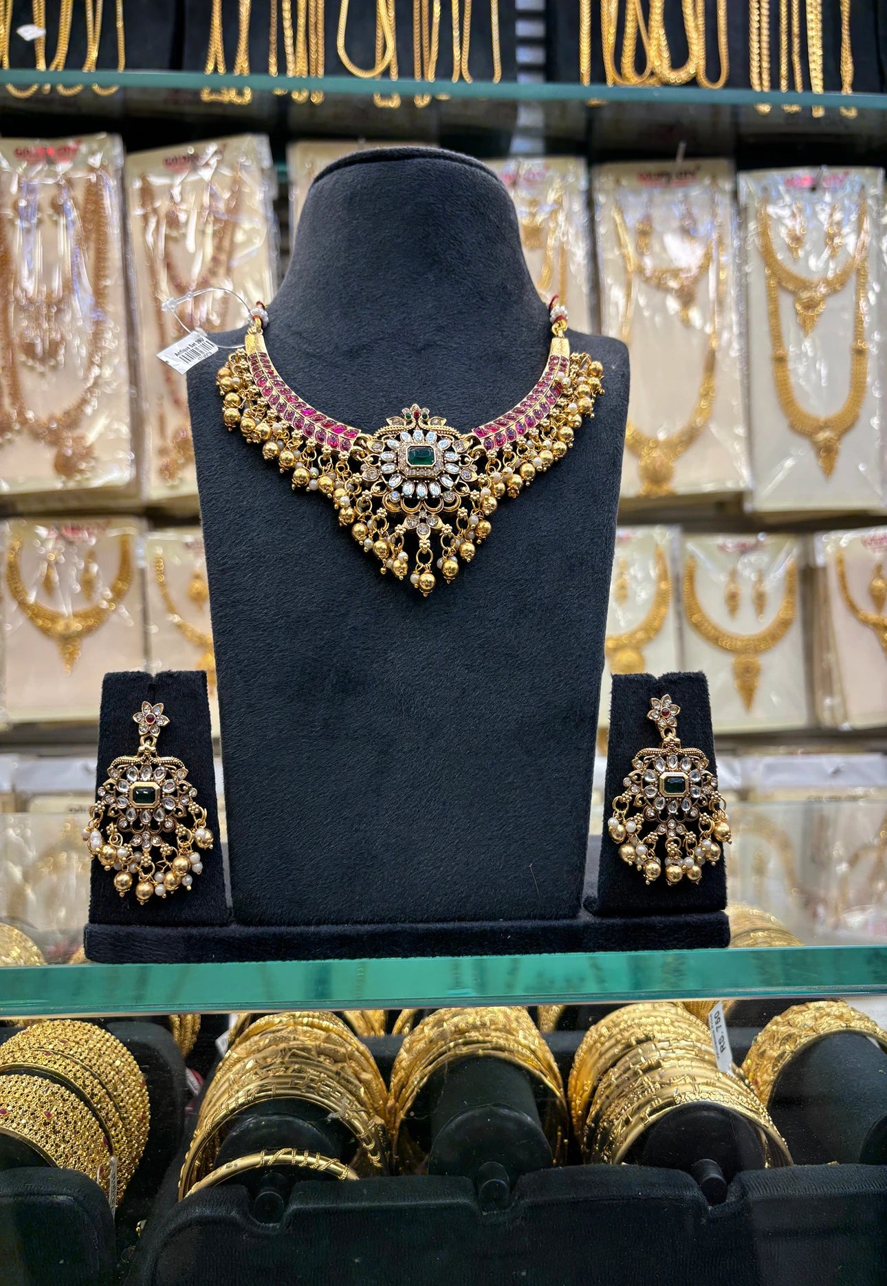 Antique Ruby Stone Necklace