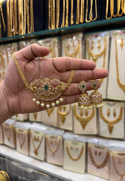 Antique Stone Choker jumki