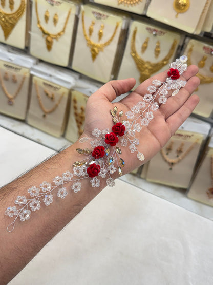 Rose Flower Crystal Hair Accessories