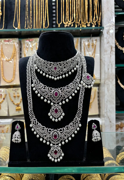 A.D Set 3 Step Pink Stone-Best Sellers