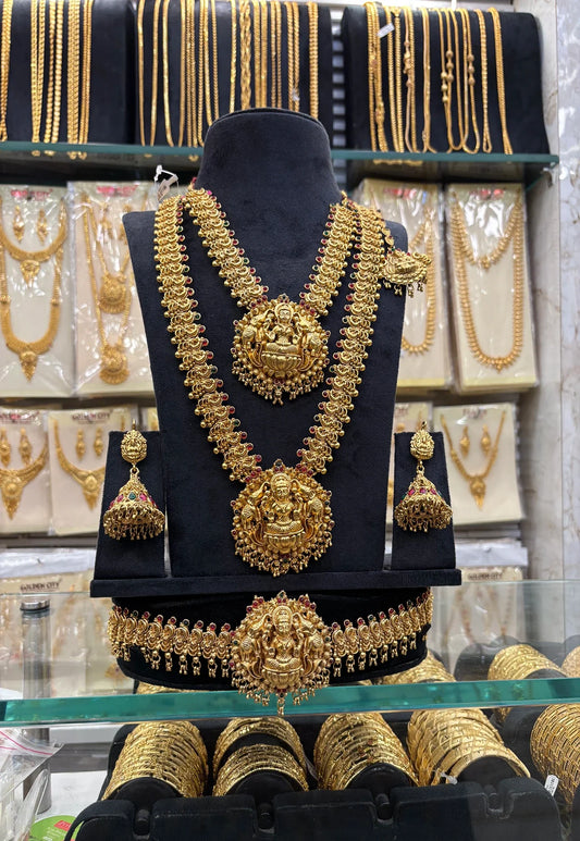 Antique work Laxmi dollar Design Bridal Set