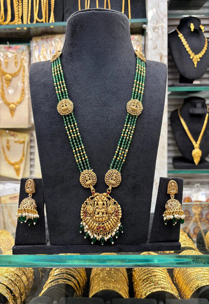 Green Beats Lakshmi Pendant Long Haram